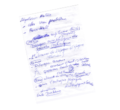 Prise de notes manuscrite 1
