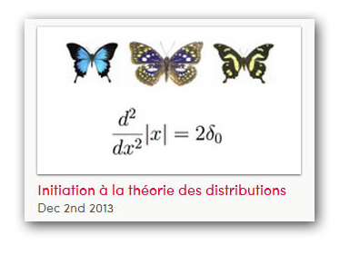 Initiation à la théorie des distributions
